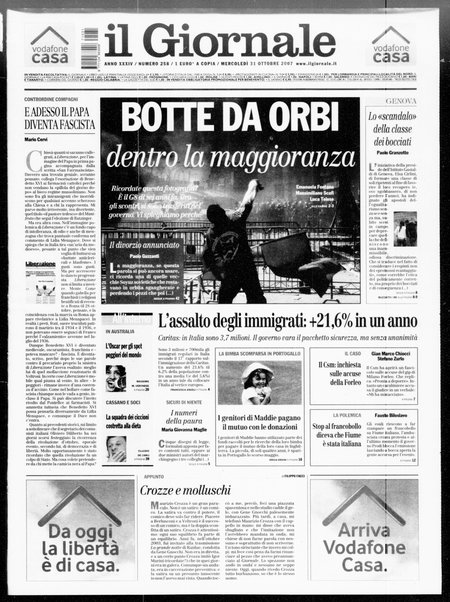 Il giornale : quotidiano del mattino